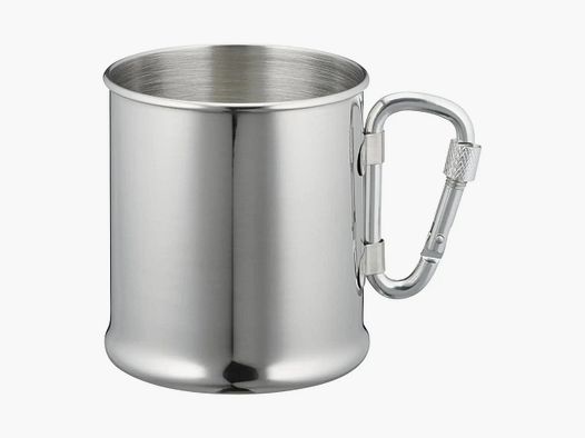 Fox Outdoor Fox Outdoor Edelstahlbecher mit Karabiner 220 ml