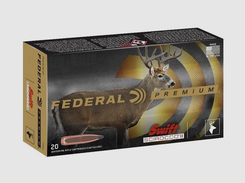 Federal Premium Swift Scirocco II .270 WSM 130GR 20 Patronen