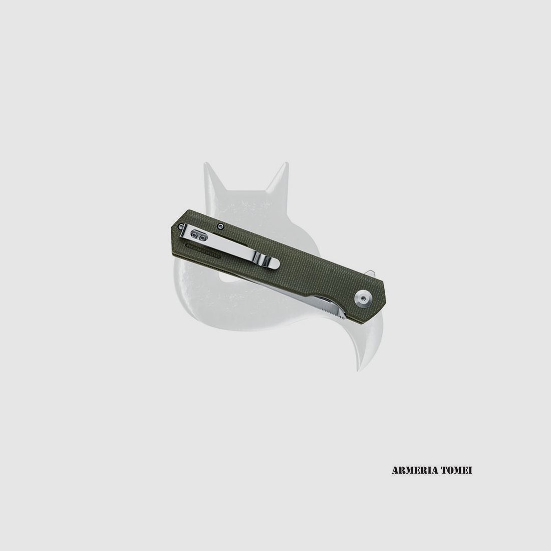 COUTEAU – FOX REVOLVER COUTEAU PLIANT LAME D2 SATIN VERT OD CANVAS MICARTA POIGNÉE, image 2 sur 2