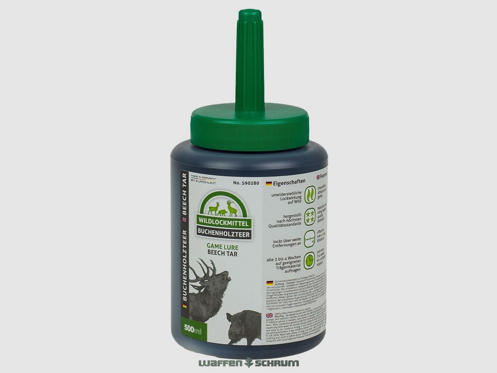 Eurohunt Buchenholzteer 500ml mit Pinsel