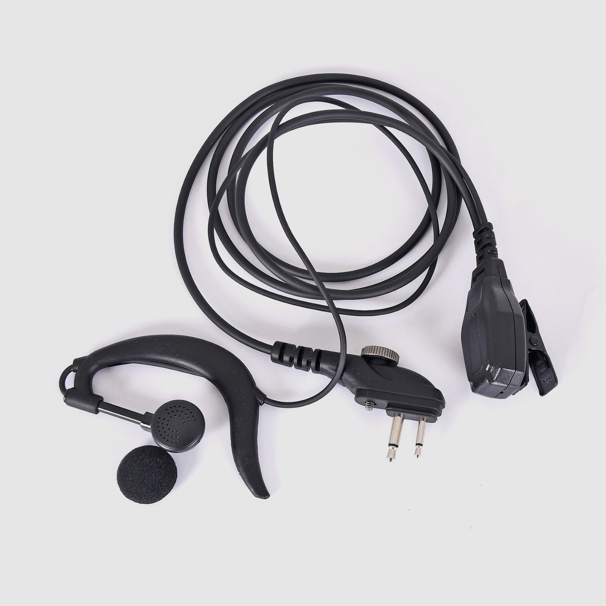 Shinwa headset with PTT and earphones