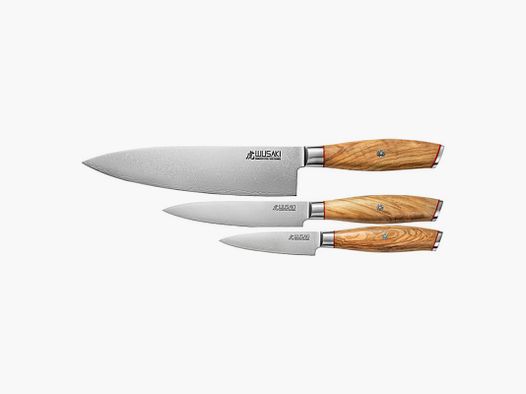 COFFRET 3 COUTEAUX WUSAKI DAMAS 10CR