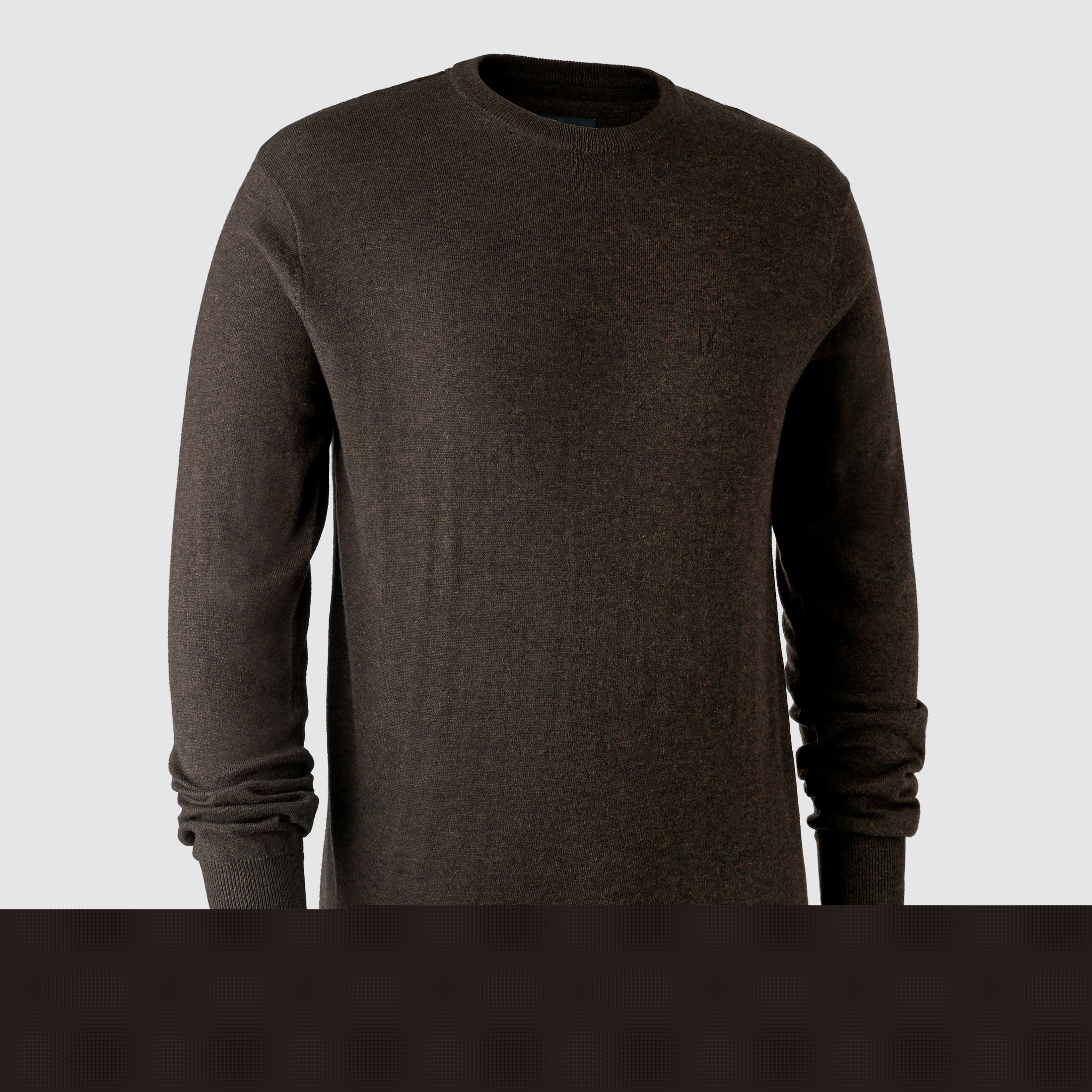 Pull Kingston à col rond - Dark Elm - Taille : M