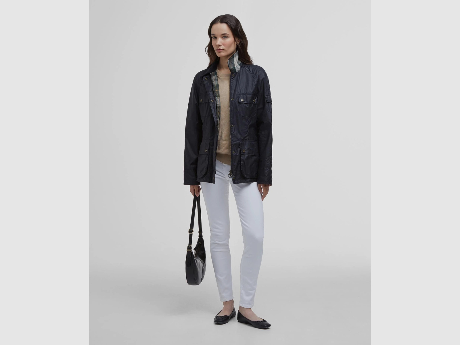 BARBOUR Wachsjacke Arlo Utility Royal Navy/Ancient Tartan