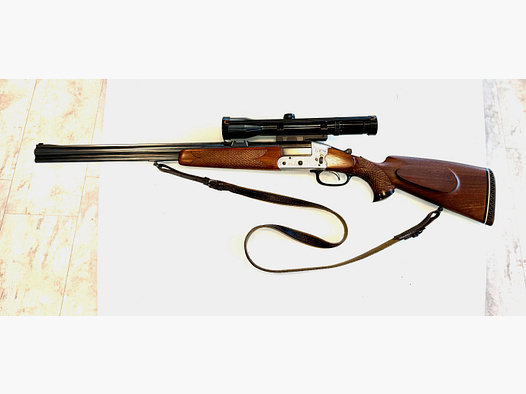 Bockbüchsflinte HEYM 22 (Kaliber 16/70 und 5,6x50 R Mag) + Swarovski Habicht 1,5-5x42 Optik