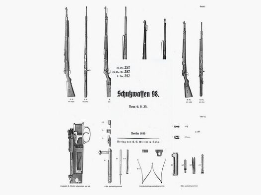 Nachdruck Dienstvorschrift Karabiner 98k von 1935