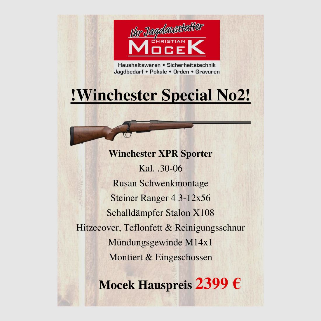 Winchester XPR Sporter, mit Steiner Ranger 4 3-12x56, Bild 1 von 2