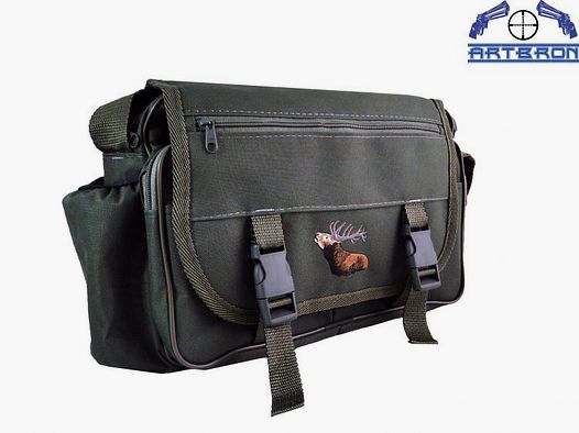 Breite grüne Jagdtasche mit Sitz RL3