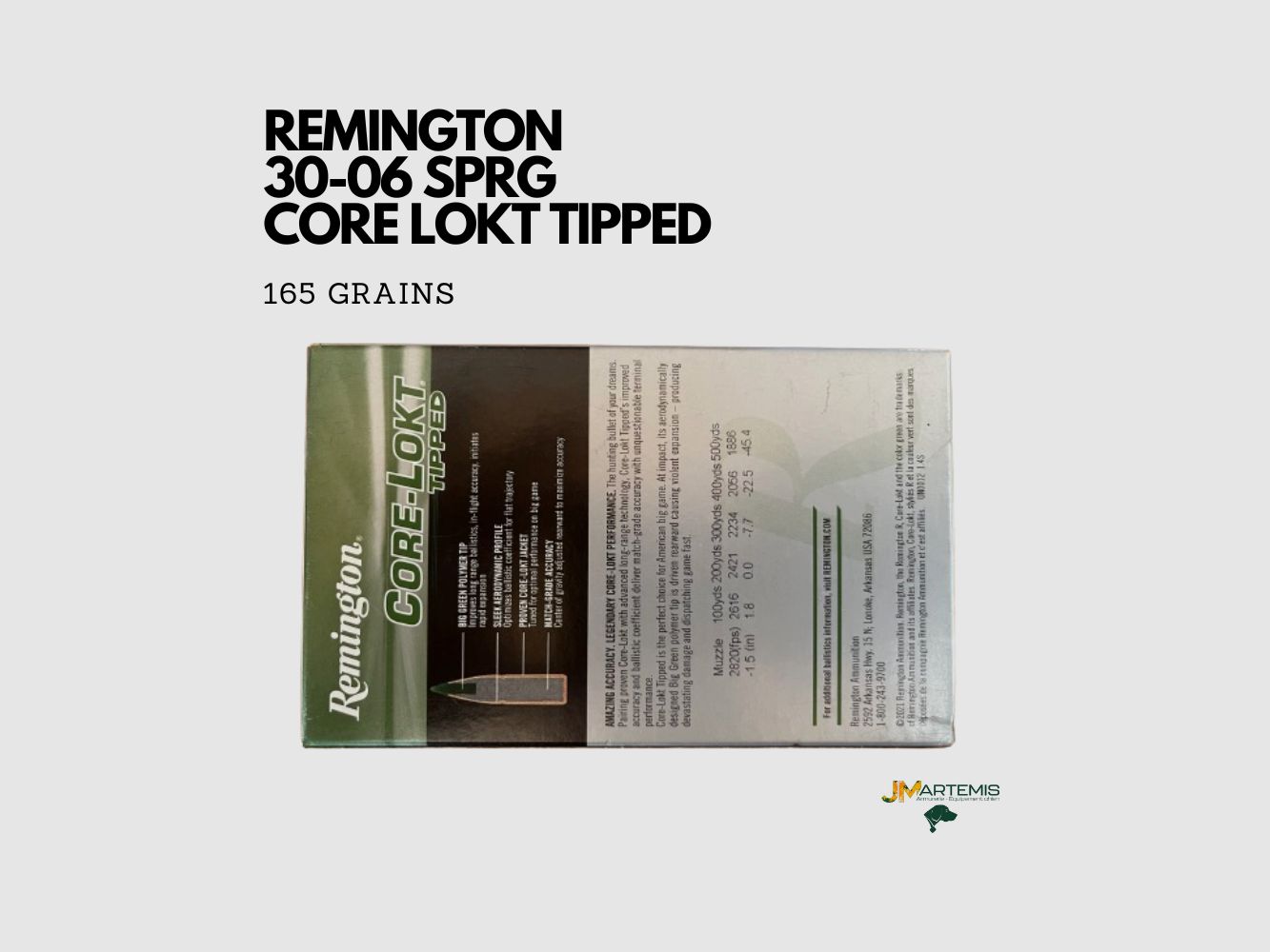 Patrone 30-06 SPRG REMINGTON CORE LOKT TIPPED 165GR, Bild 3 von 4