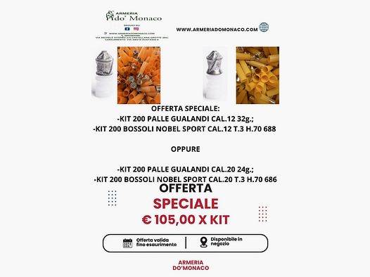 Kit promo palle gualandi