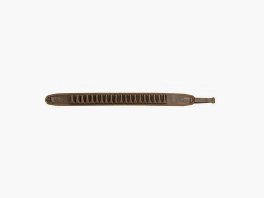 Vinyl Leather-Look Cartridge Belt Brown Country Saddle - Durable and Practical - For 12 Gauge - Easy and Secure Transport