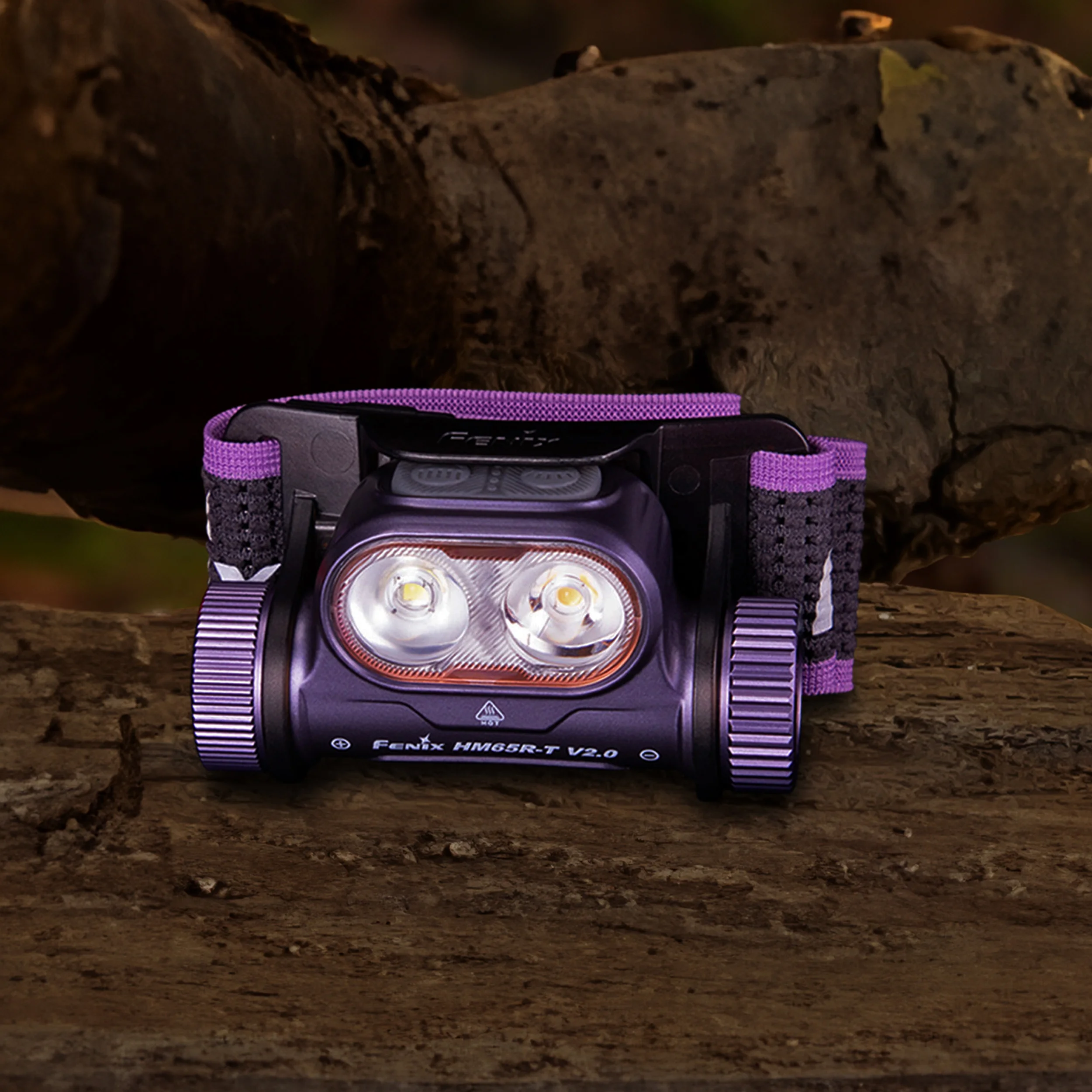 Fenix HM65R-T V2.0 donkerpaarse hoofdlamp, afbeelding 6 van 8