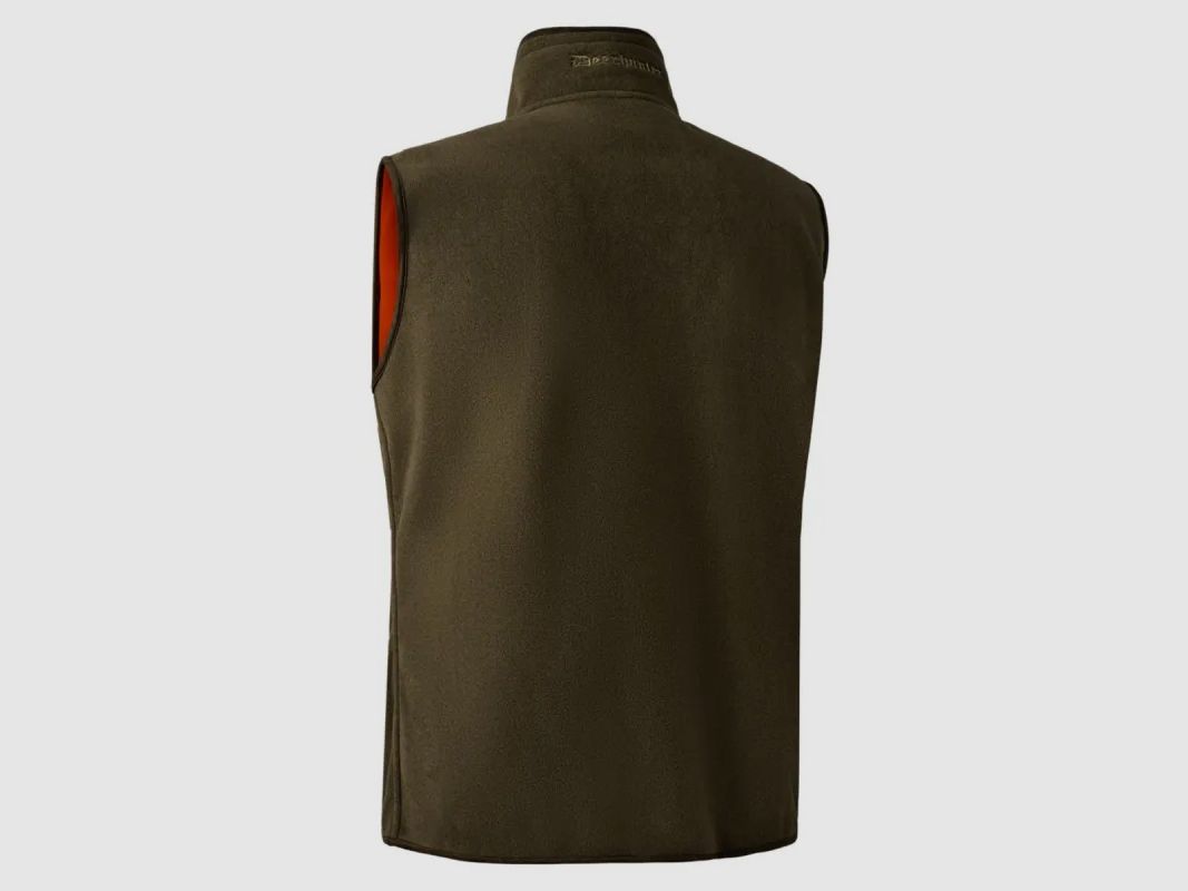 Gilet polaire réversible Deerhunter Gamekeeper orange vert, image 4 sur 14