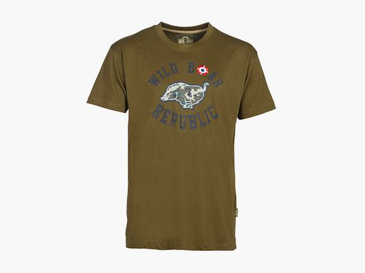 PERCUSSION – WILD BOAR REPUBLIC T-SHIRT RUNNING BOAR