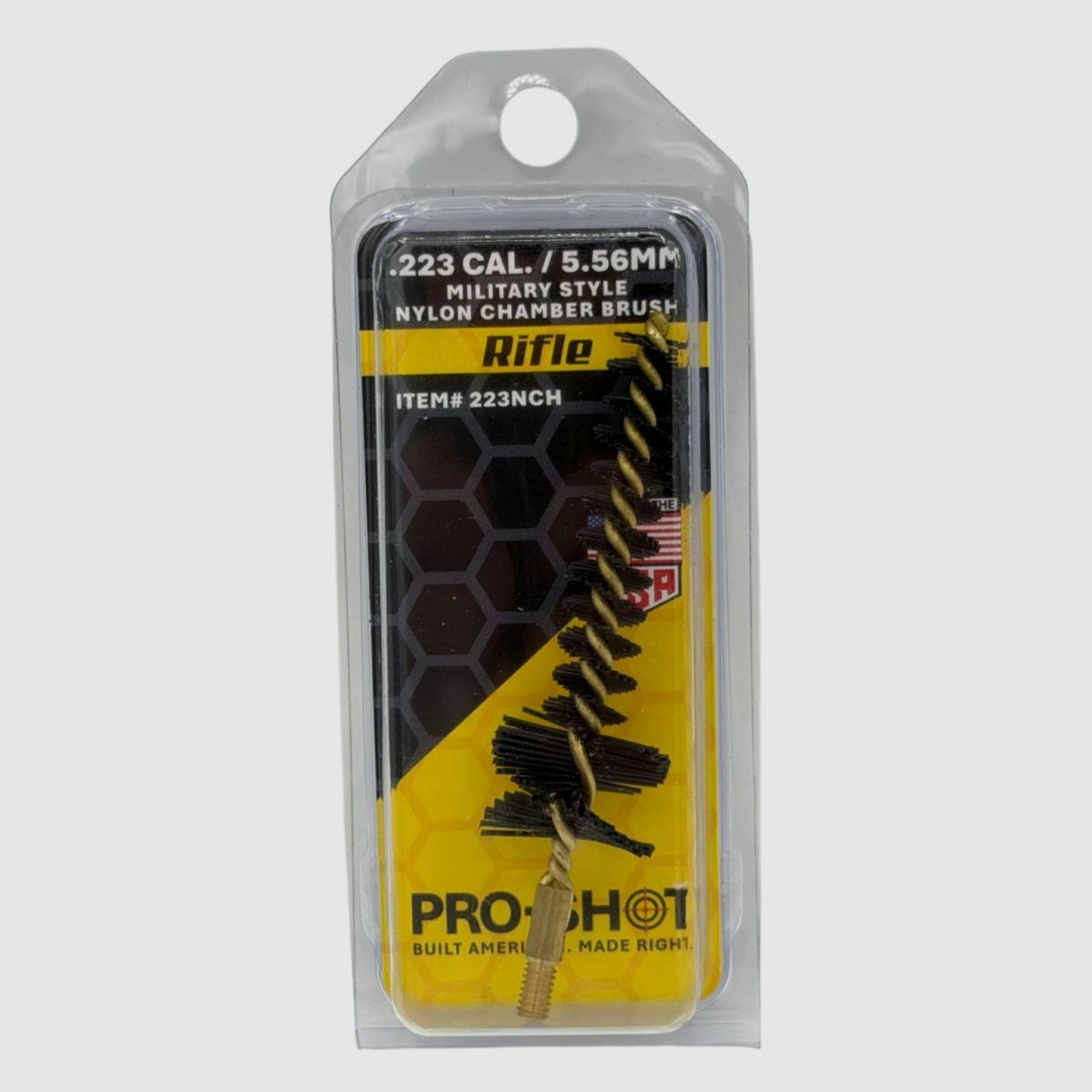PRO SHOT NYLON KAMMERBÜRSTE MILITÄRSTIL 5,56MM / .223 KAL, Bild 2 von 3