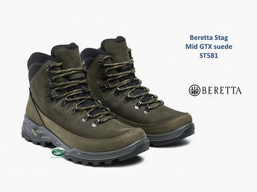 BERETTA Scarponi Stag Mid GTX Wildleder Farbe Grün ST581