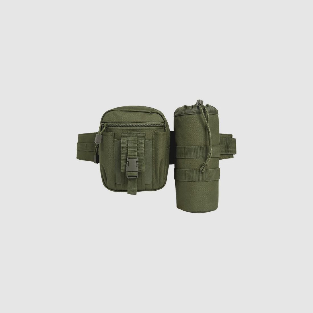 Brandit Taillengürtel "Allround" mit Tasche + Flaschenhalter - Oliv