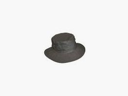 Brown waxed cotton hat M