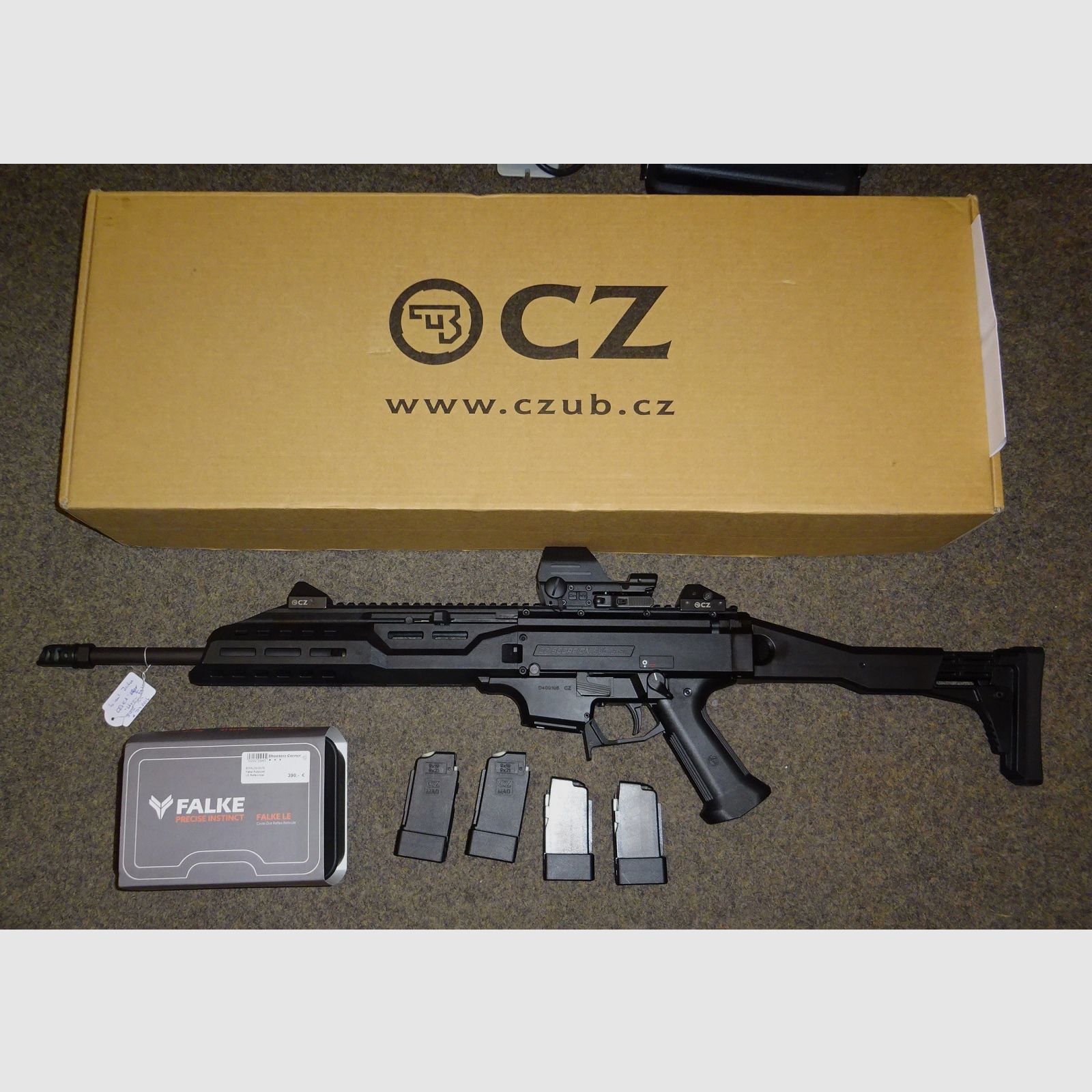 CZ "Scorpion EVO3" S1 (Czech Scorpion) semi-automatic rifle 9mmPara. New (like new)