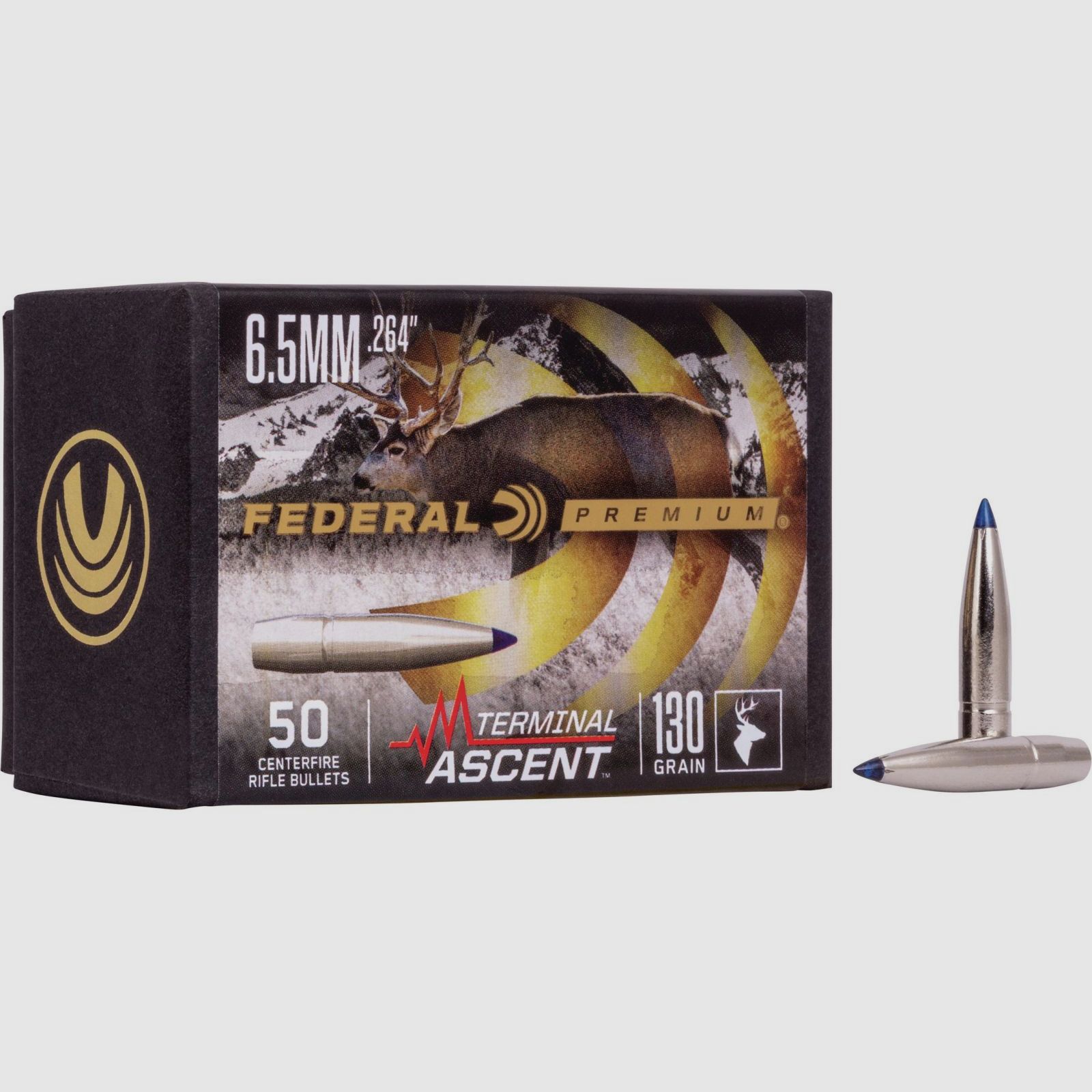 Federal Geschoss 6,5mm / .264 Terminal Ascent 135GR 50 Stück #PB264TA1