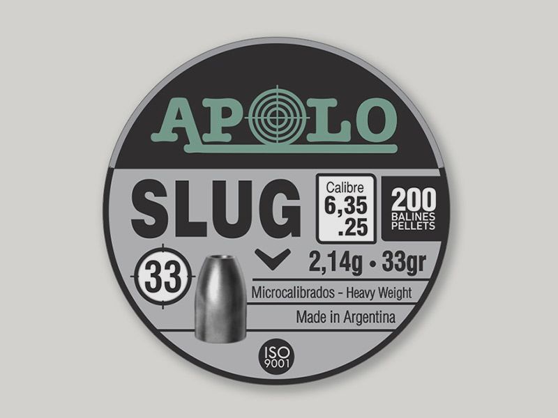 Hohlspitz Diabolos Apolo Slug Kaliber 6,35 mm 2,14 g glatt 200 StĂĽck