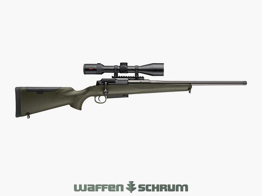 Mauser M25 Extreme Grün Komplettangebot / Mauser 25 Extreme Grün Set inkl. Zielfernrohr mit abnehmbarer Montage, optional Schalldämpfer