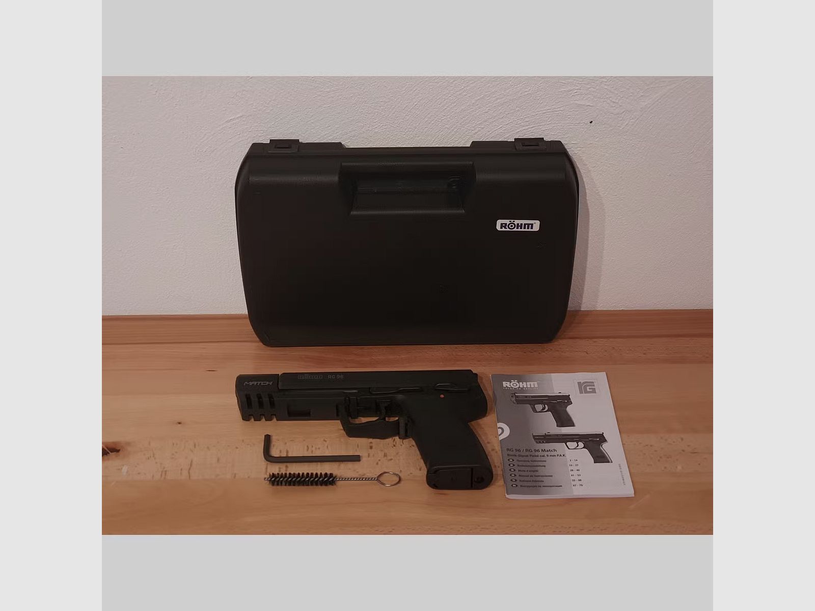 Röhm RG 96 Match, im Kaliber 9 mm P.A.K black