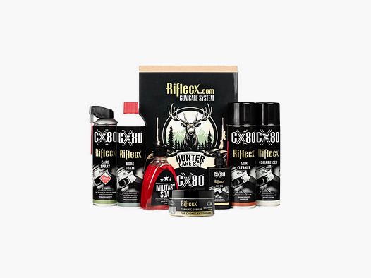 Riflecx CX80 Hunter Set – Komplettes Reinigungs- und Wartungsset für Jagdwaffen 9-in-1