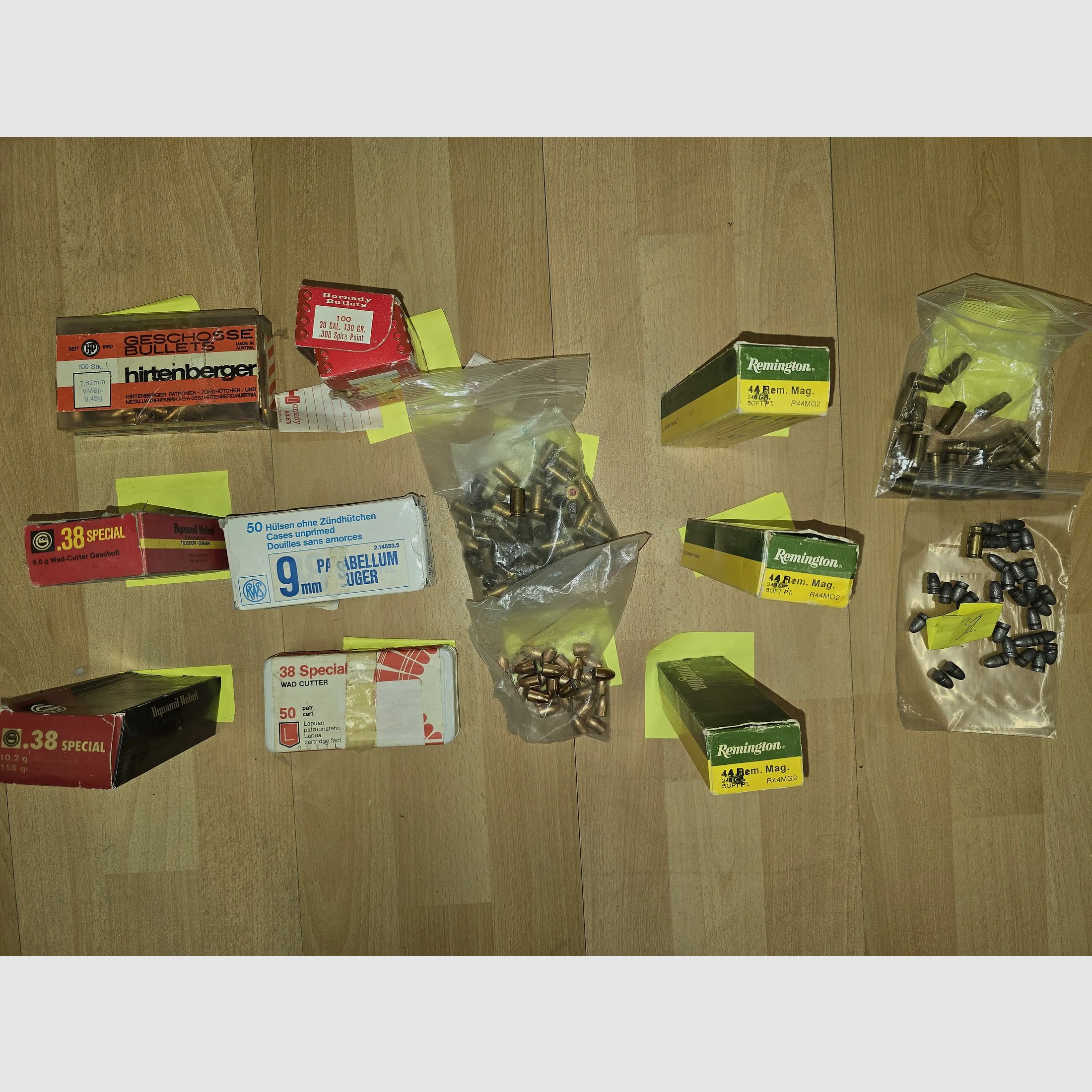 44 CAL. 38 Special 9mm Parabellum Luger 8mm Nambu