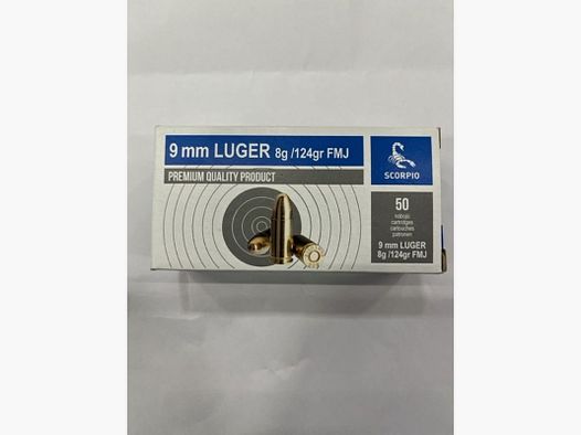 SCORPIO CARTUCHOS 9LUGER 124 GR