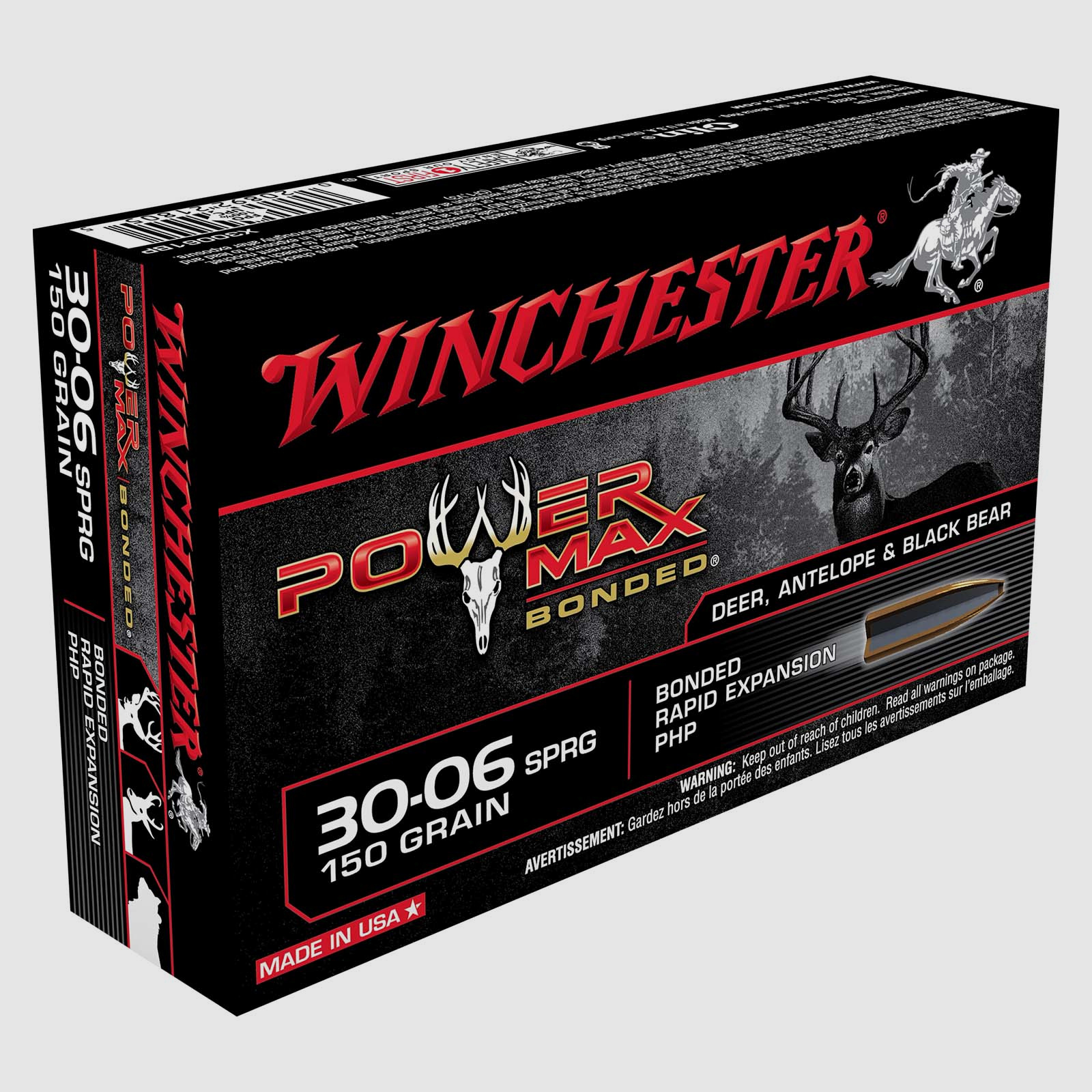 WIN.30-06 150GR P.MAX BOND A20