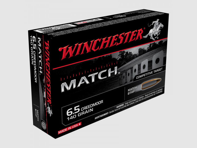 WINCHESTER MATCH - 6,5 CREEDMOOR - 140 GRS - BTHP- 20 SCHUSS