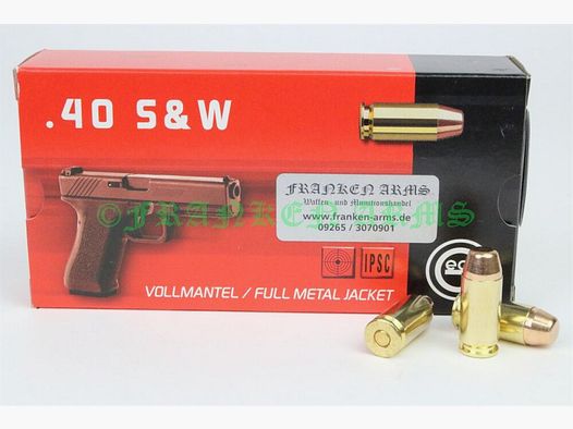 Geco .40 S&W VM-FK 180gr. 11,7g 50 Stück Staffelpreise