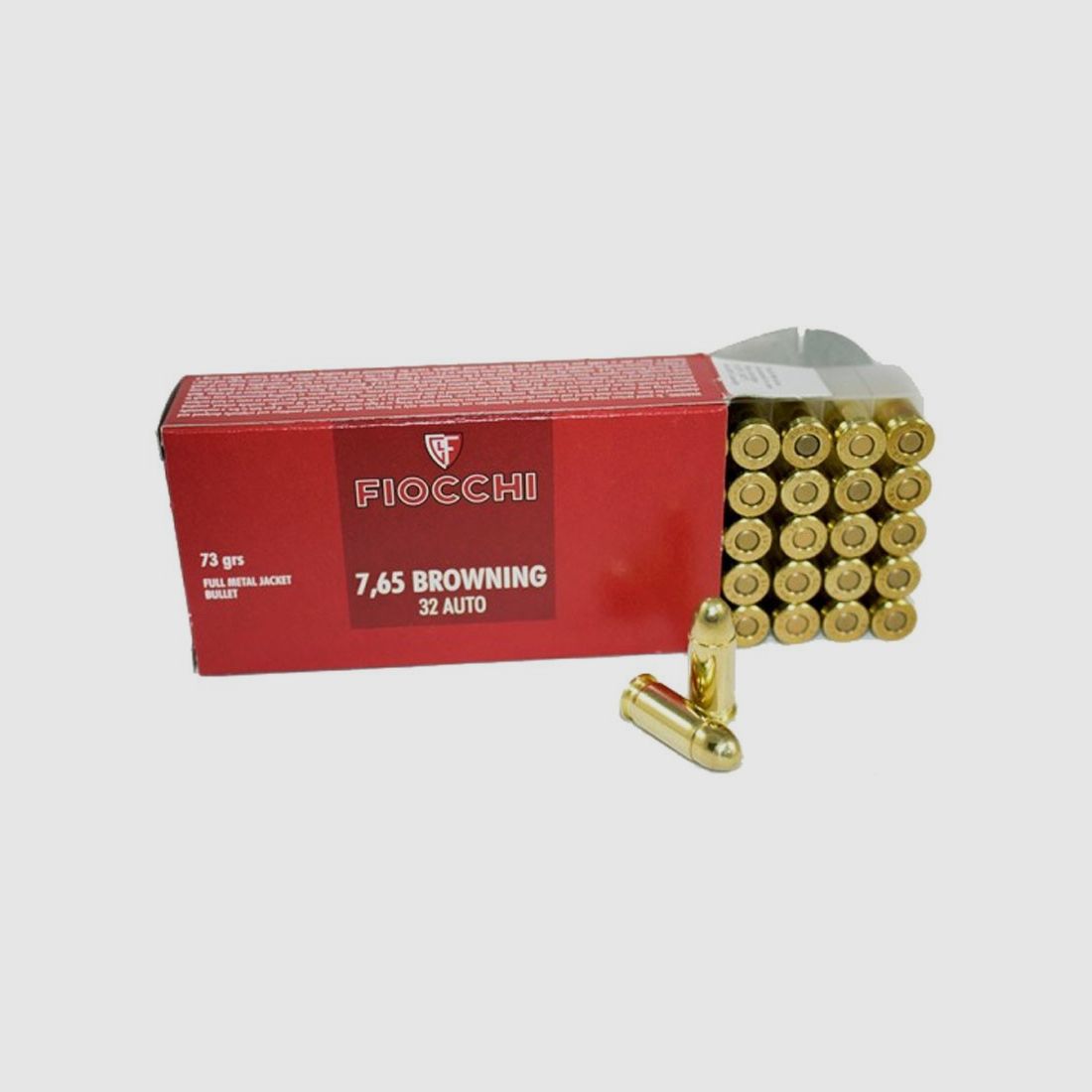 FIOCCHI Munition – 7.65 BROW. – 73 grains – blindiert
