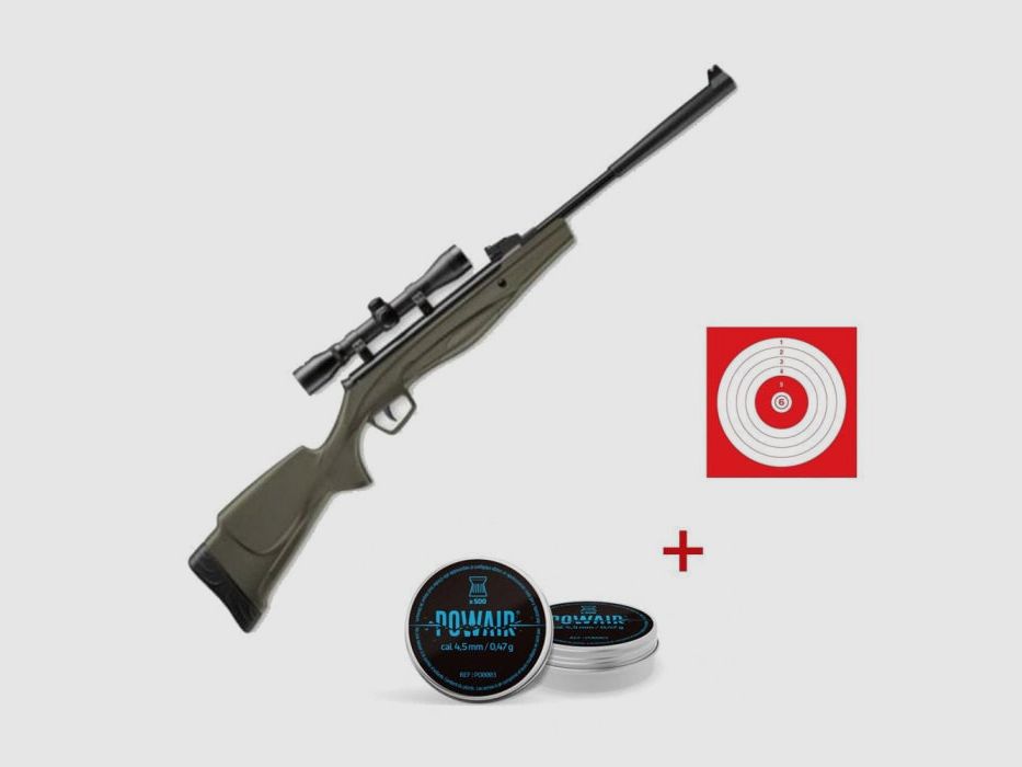 Pack carabina ad aria Stoeger RX5 verde con ottica 4x32 - Cal. 4,5, immagine 5 di 5