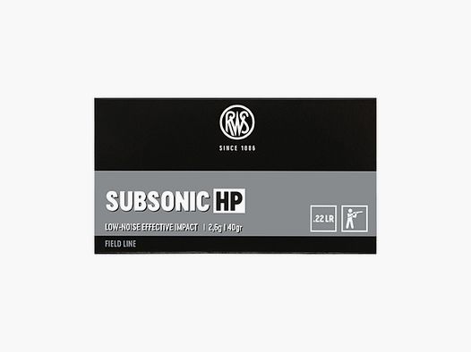 RWS – Metallpatronen – SUBSONIC HP