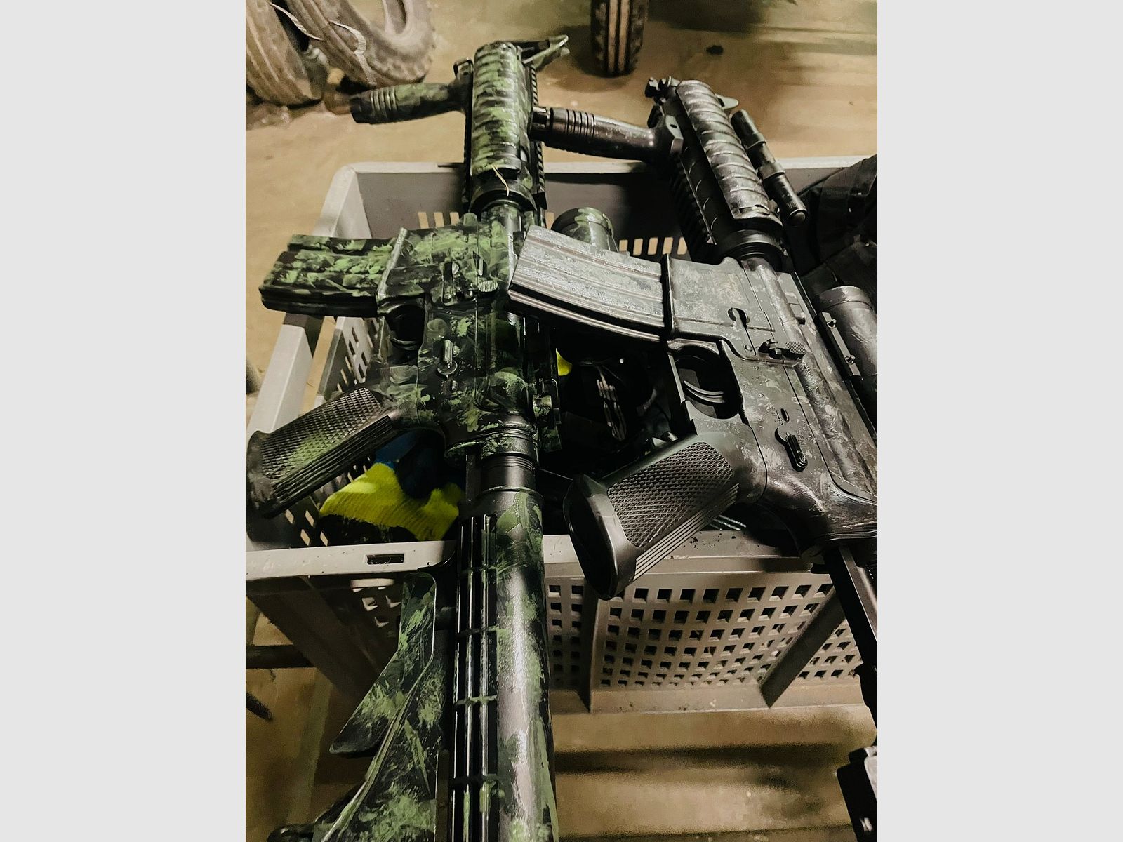 M4 AEG Softair 0.5J GSG Sport-Serie camouflage jungle vert ensemble complet