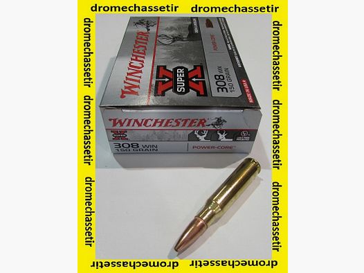 1boite de 20 cartouches, calibre 308 winchester , ogive Power Core 150 grains