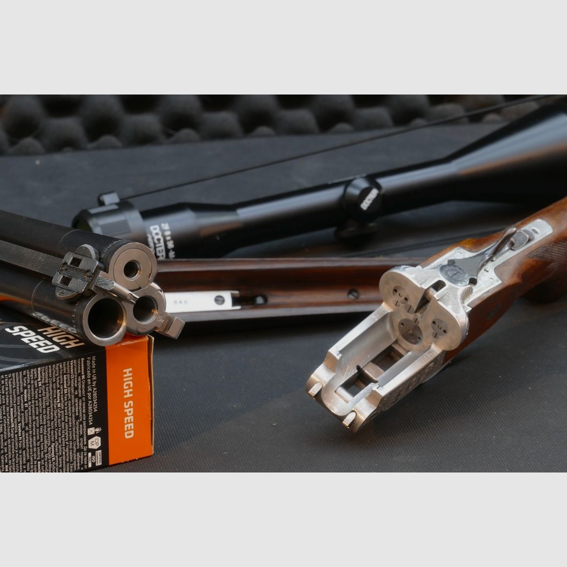 Krieghoff Super Dural Bohrung mit Keppeler Einstecklauf in .22Hornet VVV (7x57R, 16/70 und 16/70)