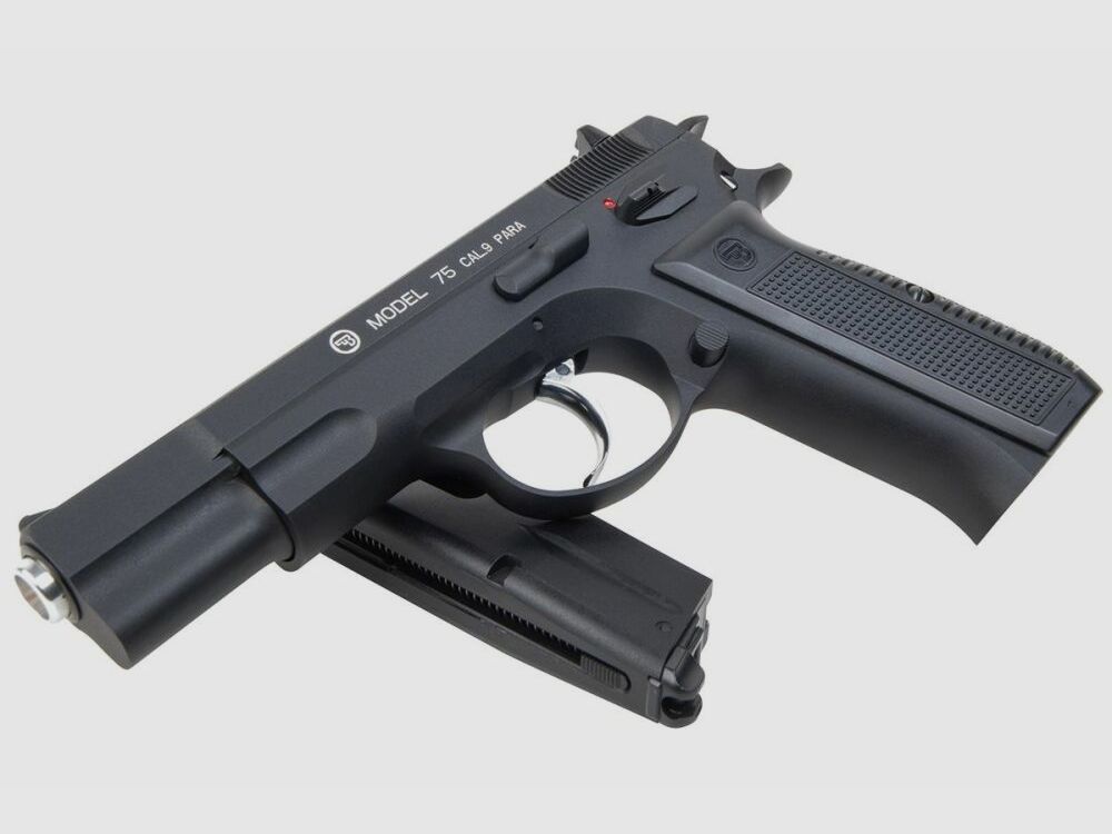 CZ 75 Schwarz 4,5mm BB Druckluft Co2 BlowBack