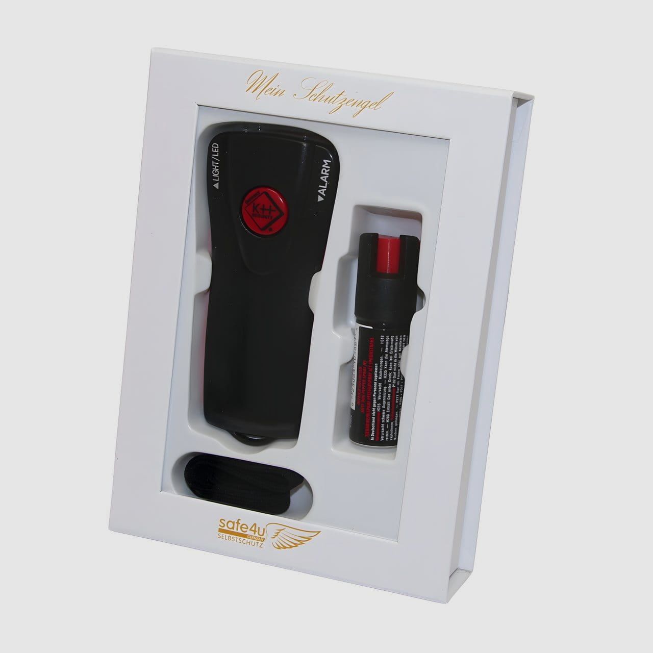 Alarm zaklamp + pepperspray Jet Protect
