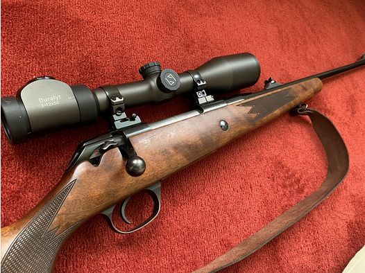 Mauser 225 7x64 / zeiss Duralyt 3-12x50 (point lumineux) avec montage pivotant EWA