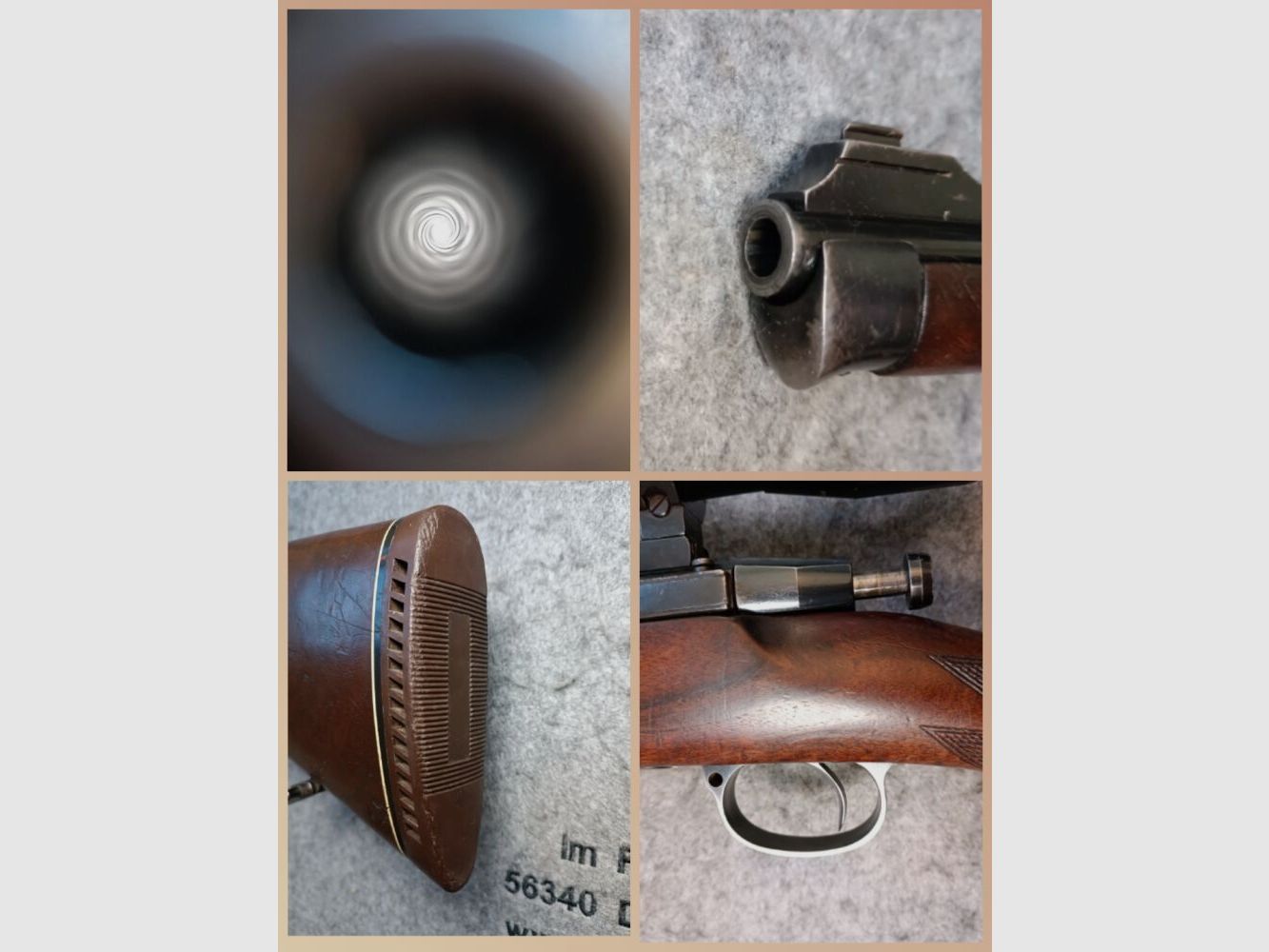 Frankonia Würzburg 98er Stutzen con dos visores + seguro manual + gatillo de retroceso