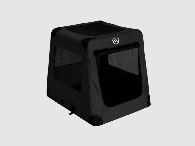 Dog car transport box black