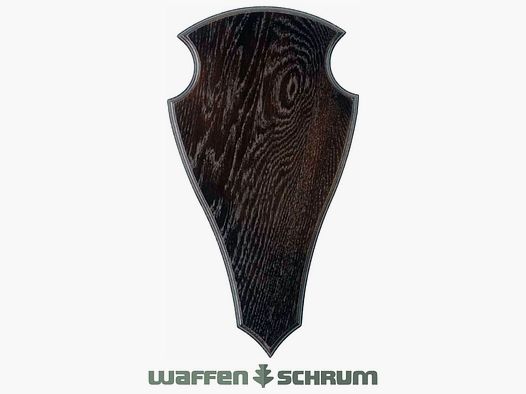 Eurohunt Geweihbrett 45x24cm Eiche - Dunkel - Spitz