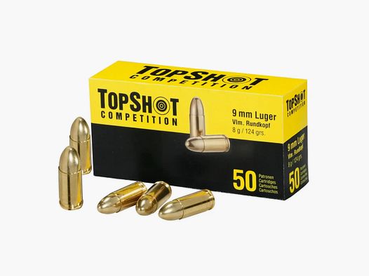TOPSHOT Competition Vollmantel 8,0 g/124 grs. 9 mm Luger