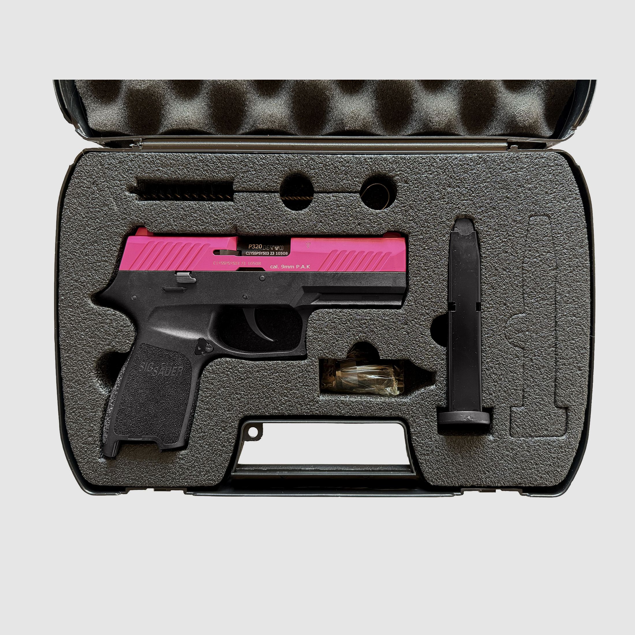 Sig Sauer P320 Schreckschuss Pistole 9mm P.A.K. Pink - Neuwertig