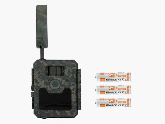 ICU Wildkamera Clom Cam 6 mit 3 x ICU Akku Clom Cell Power 18650