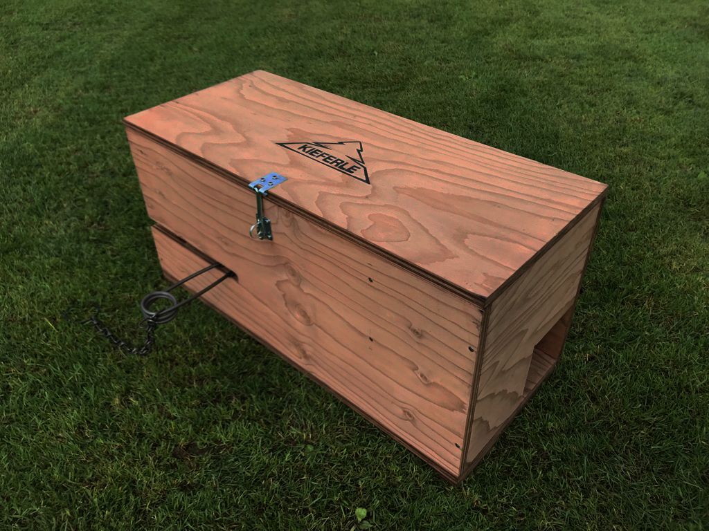 Caja de captura para trampa Conibear de tamaño mediano
