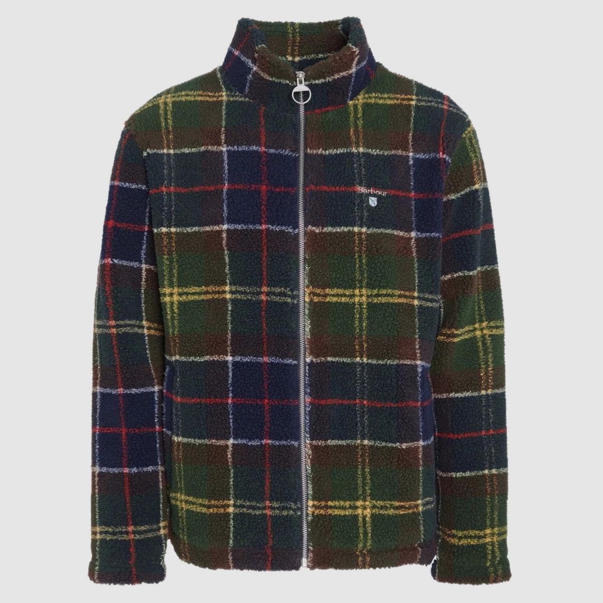 BARBOUR Fleece Jacket Tartan Sherpa Classic Tartan